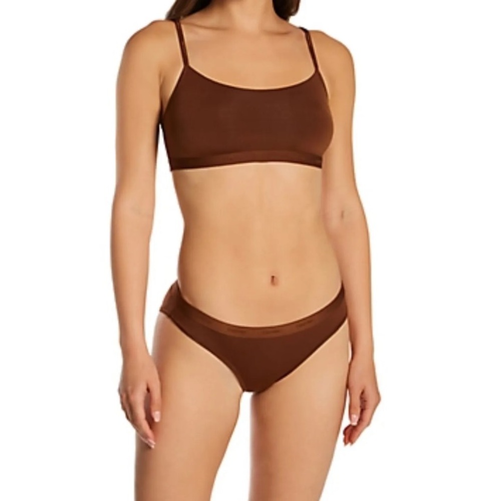 Calvin Klein form to body natural nude brown panties 2XL‎ new with tags